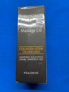 Skinetry Anti-Cellulite Massage Oil - Black & Gold Packaging